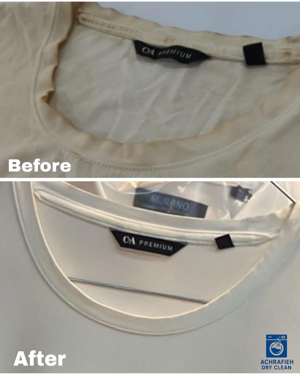 Before and After Cleaning Result